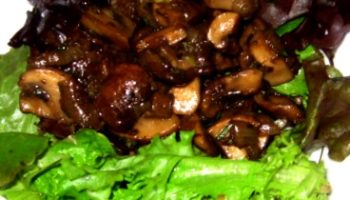 Warm Mushroom Salad with Watercress