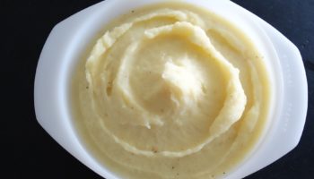Double boiled mashed potatoes
