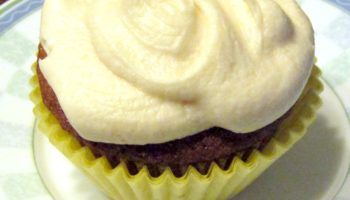 Spiced Pear Cupcakes with Maple Frosting