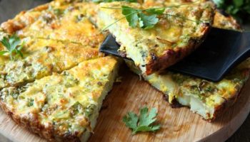 Frittata aux épinards et fromage ricotta