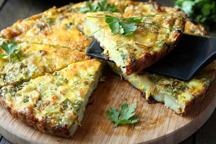 Frittata aux épinards et fromage ricotta