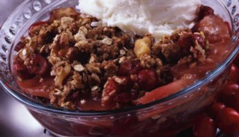 Double Cranberry Pear Crisp