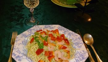 Spaghettis aux crevettes