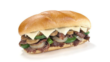Beef Steak Sandwich with Balsamic Mushrooms and Chèvre