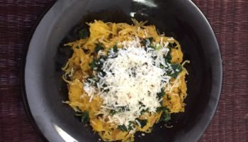 Roasted Spaghetti Squash With Kale and Parm