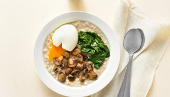 Savory Oatmeal with Stir Fry Vegetables and Egg