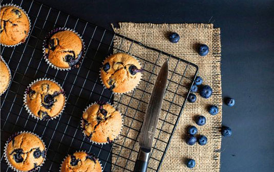 High Energy Blueberry Muffins