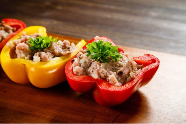 Salmon Stuffed Pepper